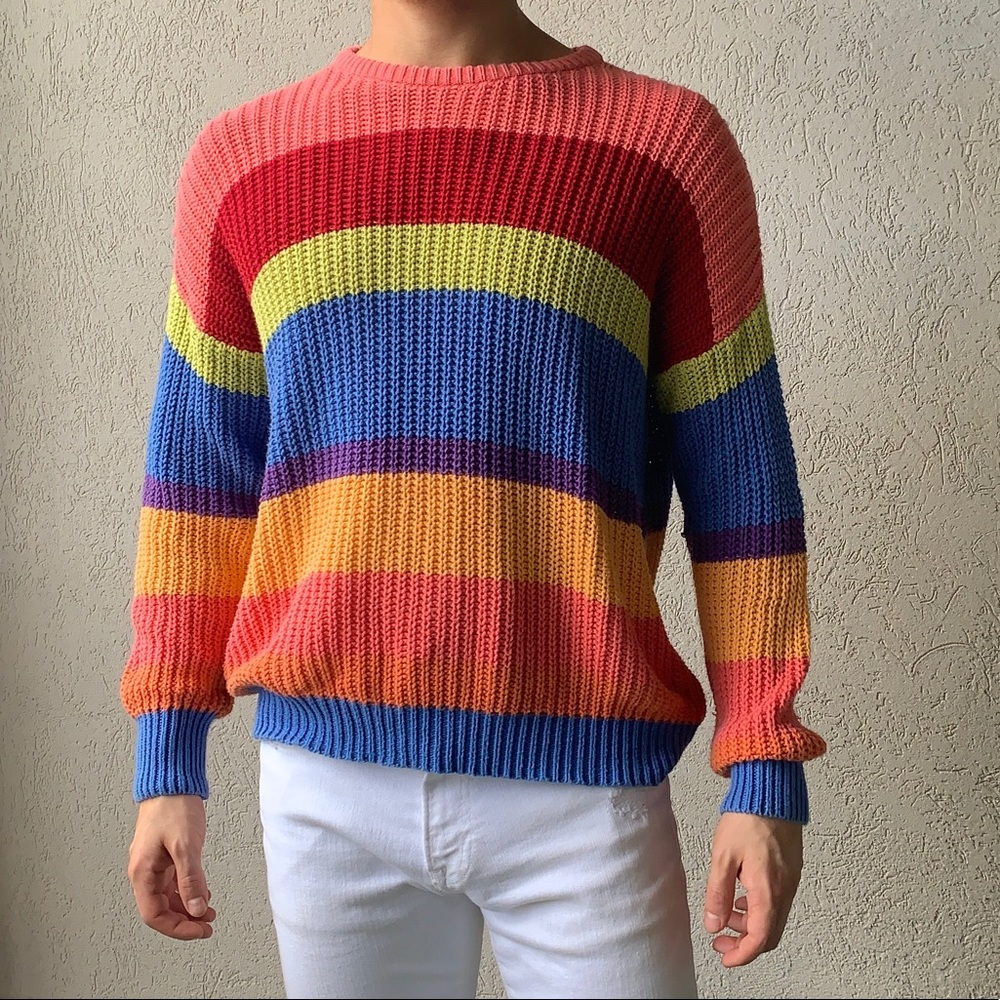 American Apparel Rainbow Sweater